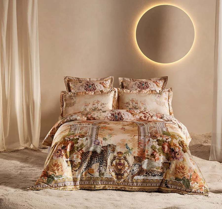 Adorned In Antiquity Quilt Cover Set Range Vanilla