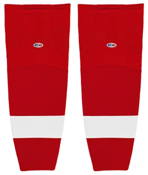 Athletic Knit (AK) HS2100-202 Detroit Red Wings Red Mesh Ice Hockey Socks