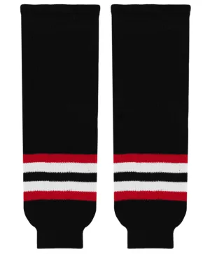 Athletic Knit (AK) HS630-936 2009 Ottawa Senators Third Black Knit Ice Hockey Socks