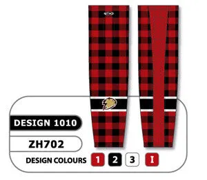 Athletic Knit Custom Sublimated Hockey Sock Design 1010