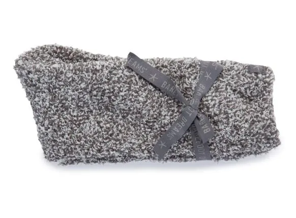 Barefoot Dreams - Cozychic Women's Heathered Socks in Graphite - White