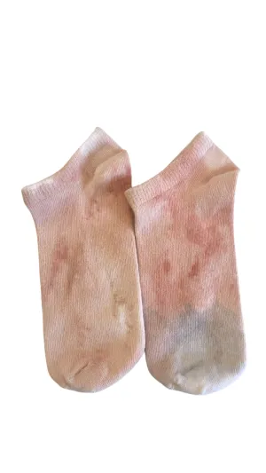 Blush & Blue Natural Hand Dyed Socks (Reworked)