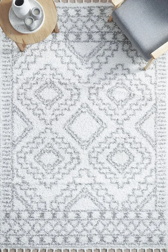 Casablanca Fez Rug (White) by Rug Culture