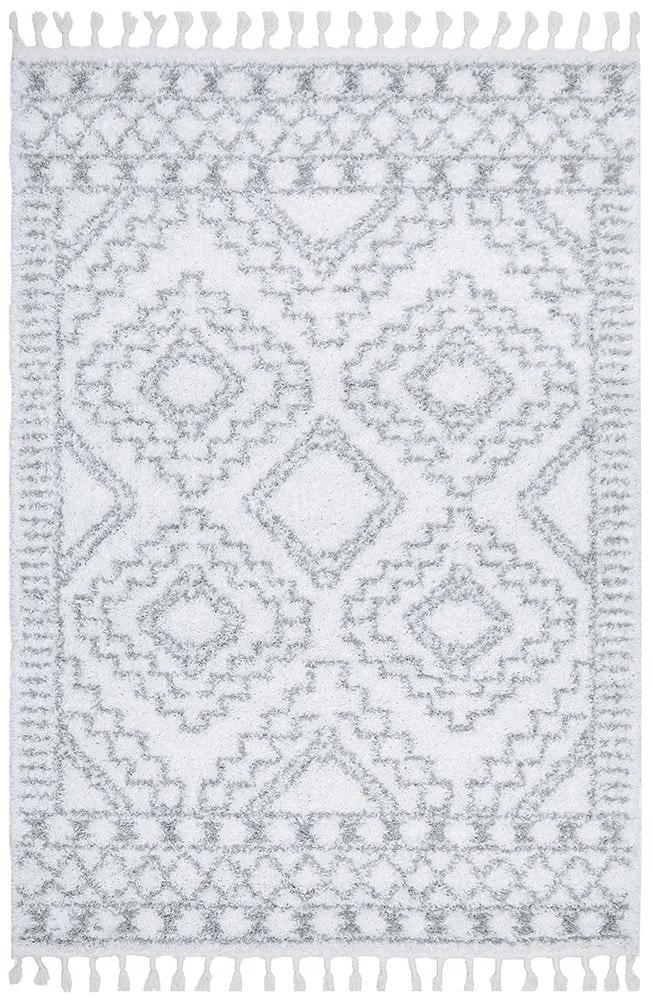 Casablanca Fez Rug (White) by Rug Culture