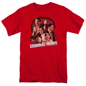 Criminal Minds Brain Trust Mens T Shirt Red