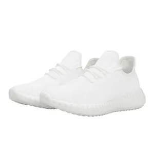 Custom Casual Sneakers -White D19 Mesh Knit