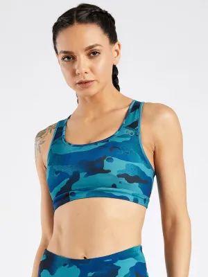 Essential Camo Printed Sports Bra #6