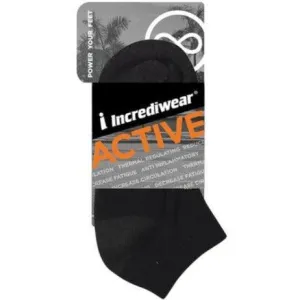 Incrediwear - Active Ankle Socks Black Low Cut/Below Ankle