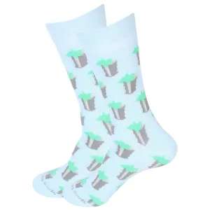 Light Blue Mint Julep Socks