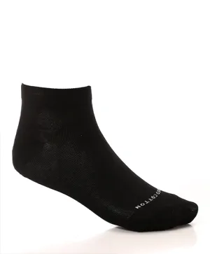 Men's Black Cotton Ankle Socks