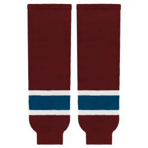 Modelline Cardinal Red/Capital Blue/White Ice Hockey Socks