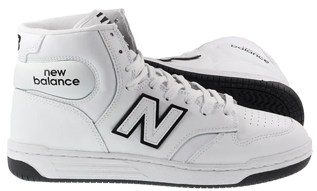 New Balance Trainers Mens 480 High Leather White Black