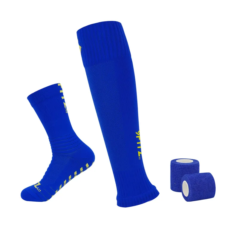 Player Pack Grip Socks   Leg  Sleeves   Bandage Tape Blue