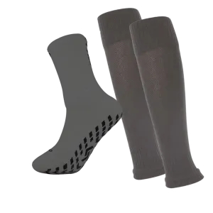 Player Pack Grip Socks   Leg  Sleeves Grey