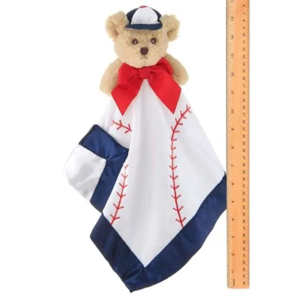 Plush Stuffed Animal Security Blanket Lil' Slugger Baseball Snuggler