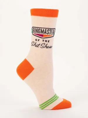 "Blue Q" Women's Socks - Ringmaster of the Shit Show