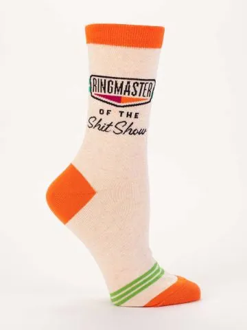 "Blue Q" Women's Socks - Ringmaster of the Shit Show