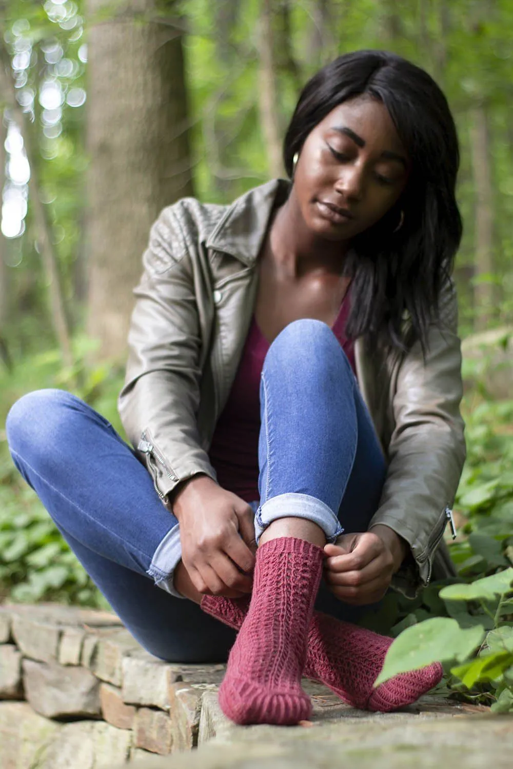 Red Cypress Socks