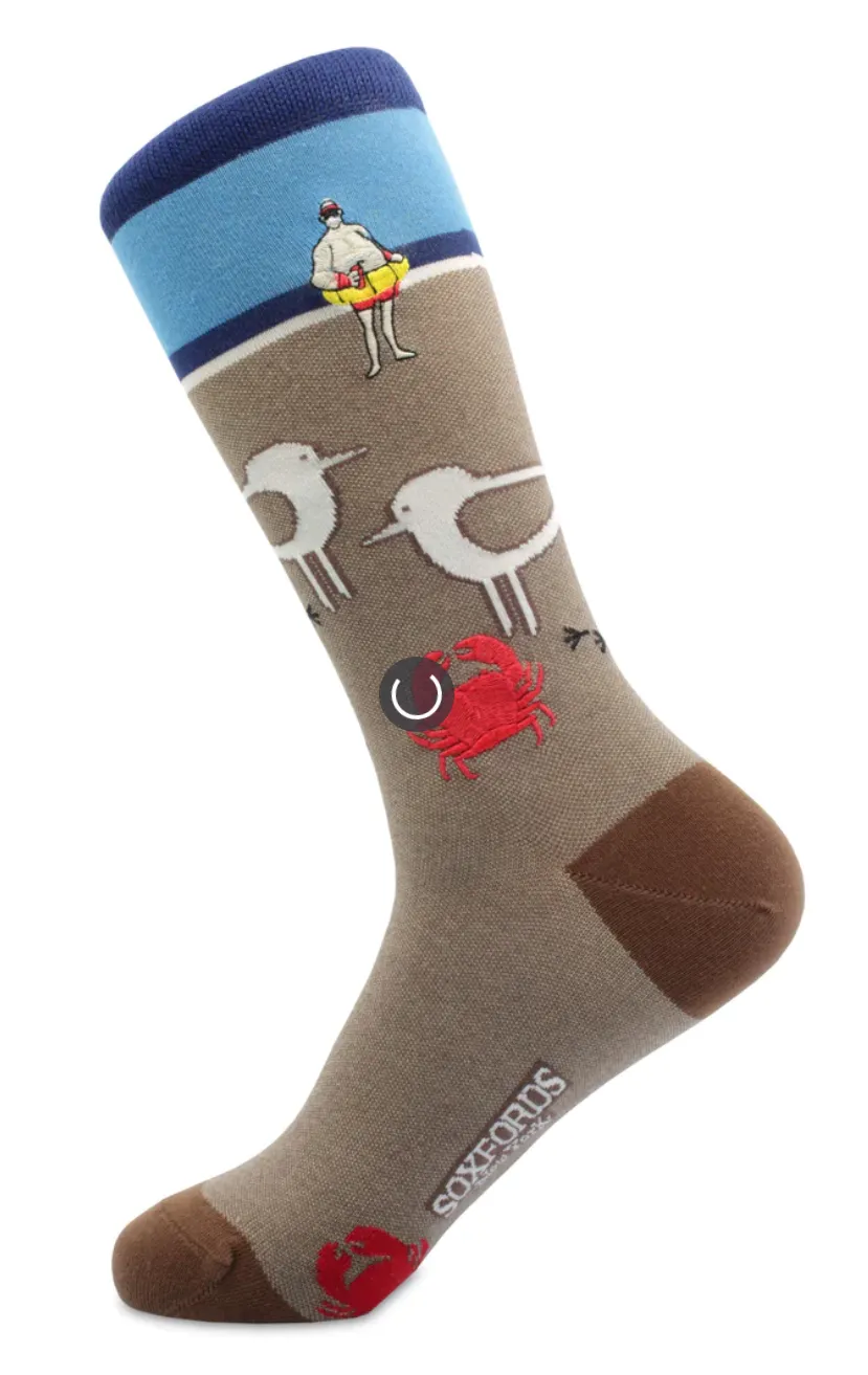 Sand Hopper Themed Men's Crew Sock