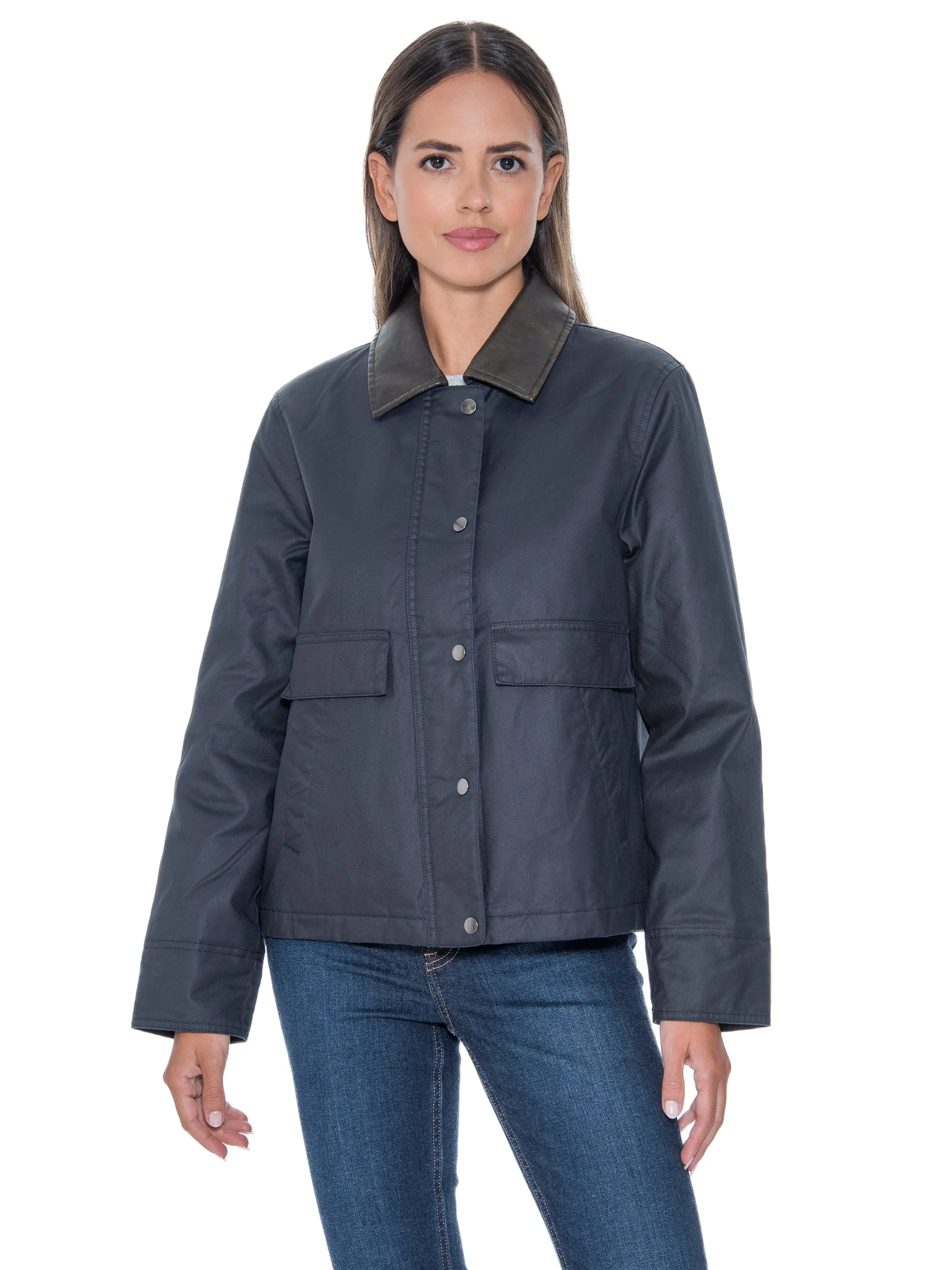 Sebby Collection Waxy Cotton Jacket