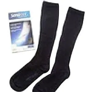 SensiFoot Crew Length Mild Compression Diabetic Sock Large, Black