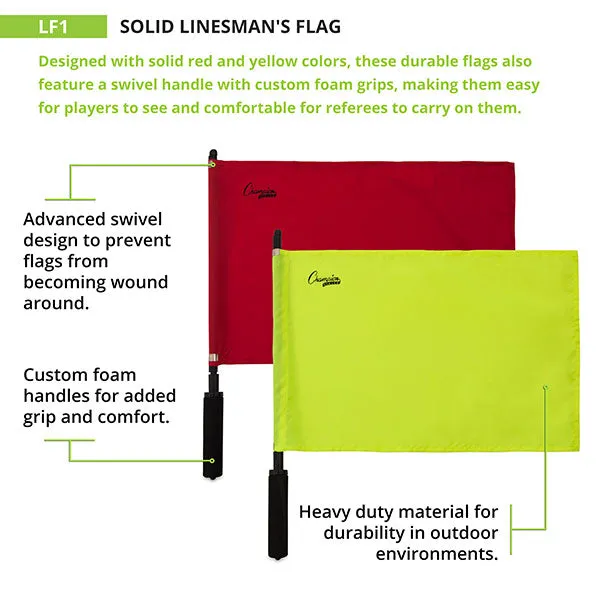 Soccer Official Solid Flag Set