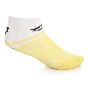 Socks For Girl - Simple, Elegant -Yellow & white