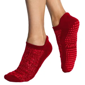 Tab Closed Toe - Sparkling Rouge - Grip Socks