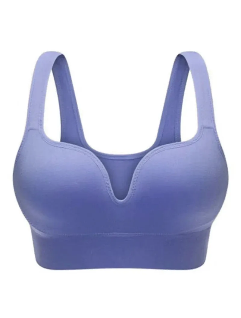 Trendy Yoga Padded  Workout Wireless Push Up Bra