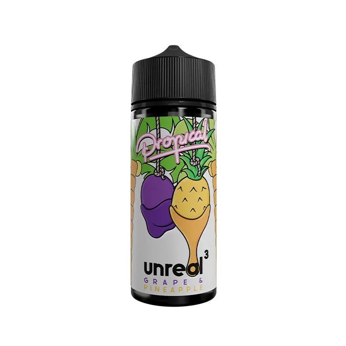 Unreal 3 Propical Grape & Pineapple 100ml Shortfill E-Liquid