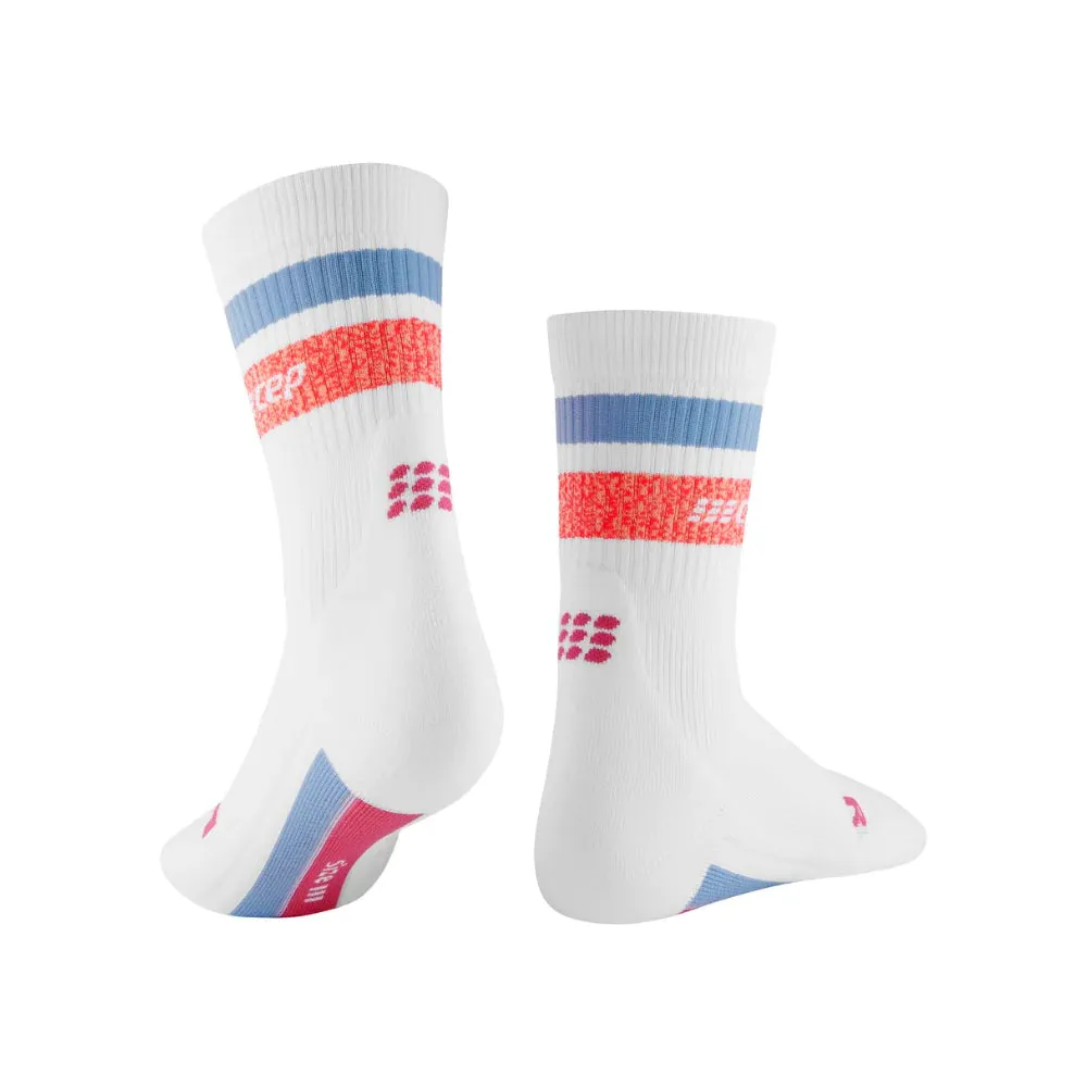 Womens CEP Mid Cut Socks Compression Miami Vibe's 80's