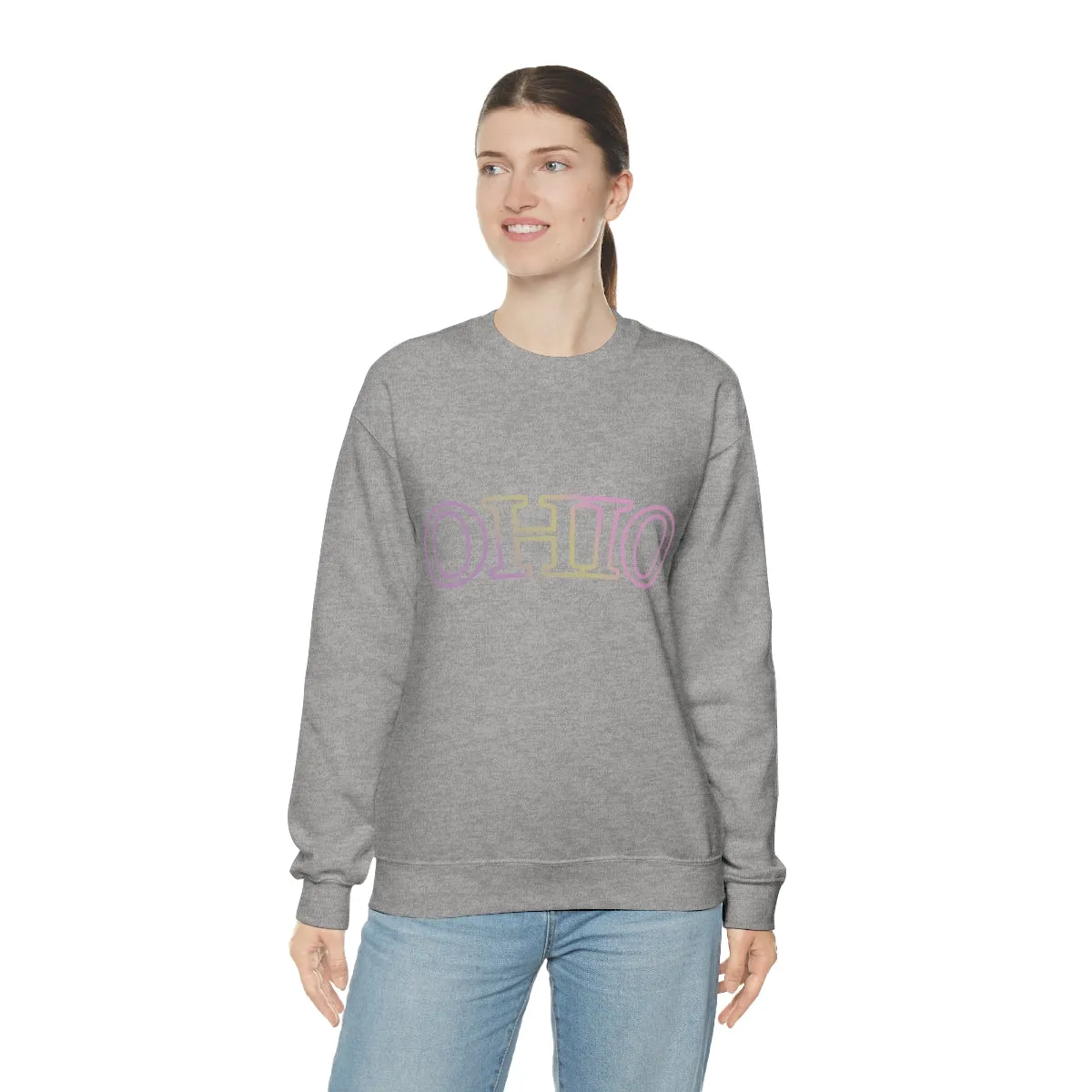 Womens Gradient Ohio State Crewneck Sweatshirt