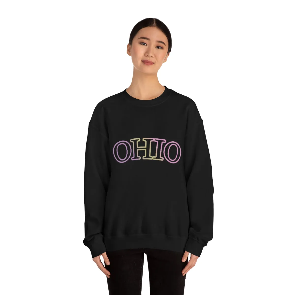 Womens Gradient Ohio State Crewneck Sweatshirt