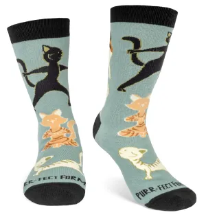 Yoga Cat Crew Sock